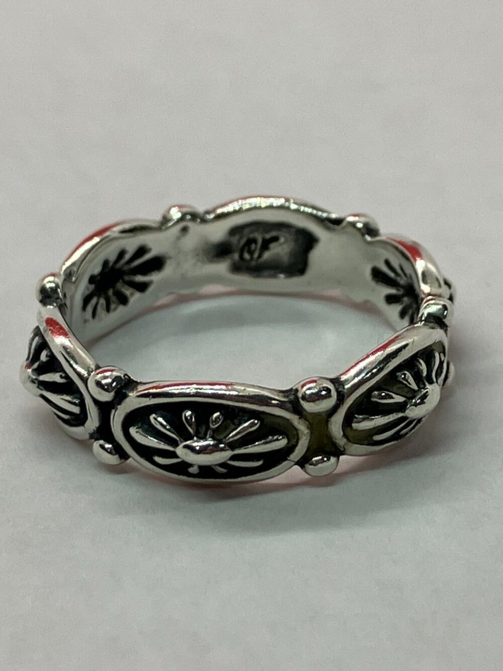Carolyn Pollack Relios 925 Sterling Concho Band Ring Southwestern Size 9